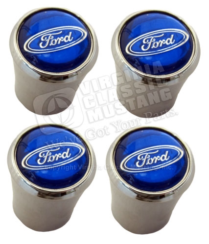 Ford Logo Valve Stem Cap Set Of 4