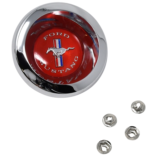 67-69 RED CENTER HUB FOR WIRE WHEEL COVER